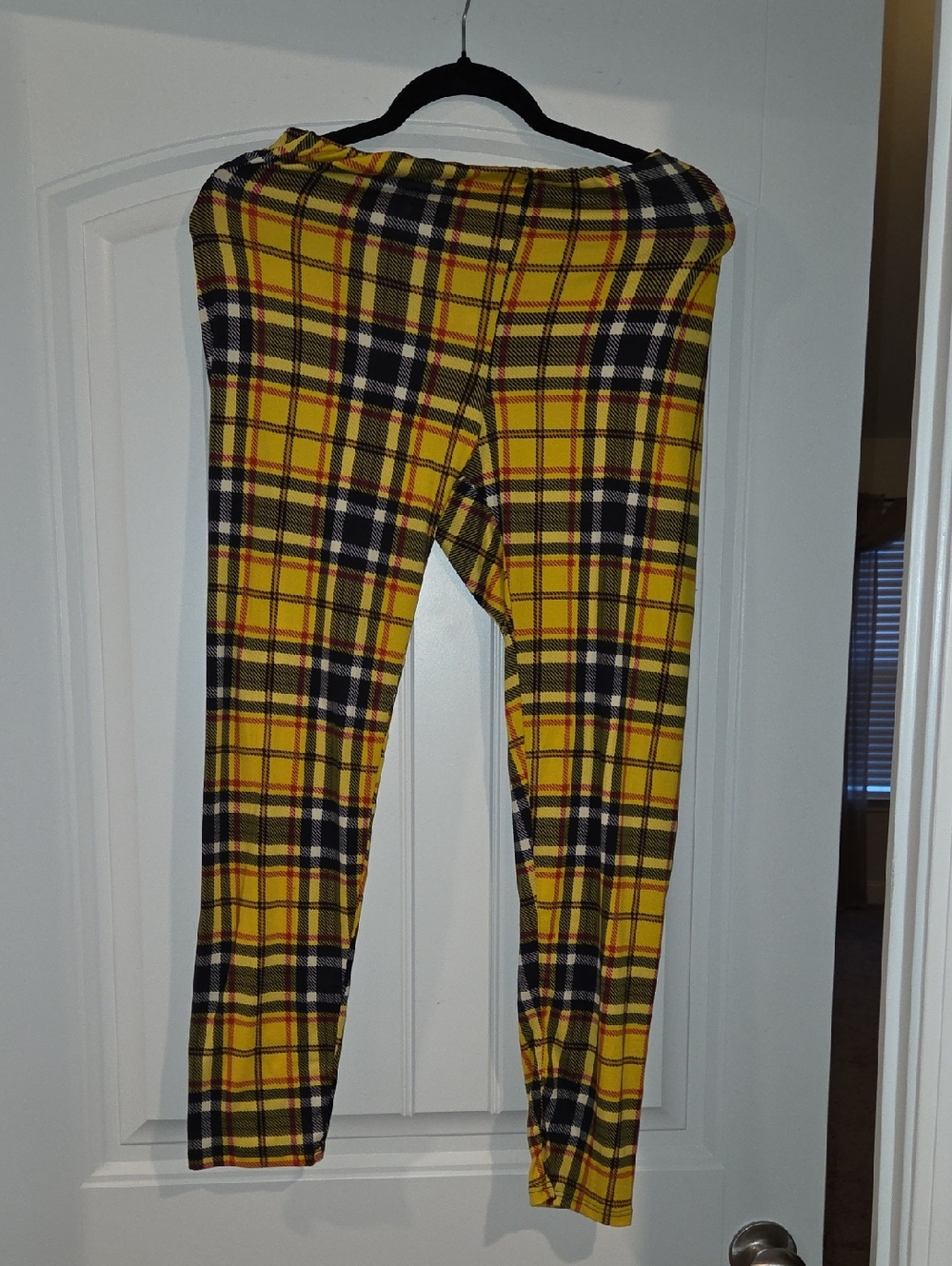 Yellow Plaid Leggings